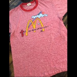 Vintage Religious McDonalds Tee...🤷🏻‍♀️